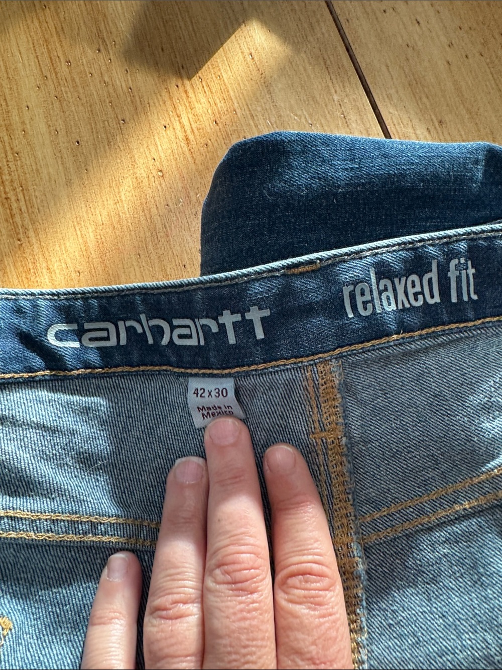 Carhartt Women’s Relaxed Fit Denim Jeans in Medium Blue
